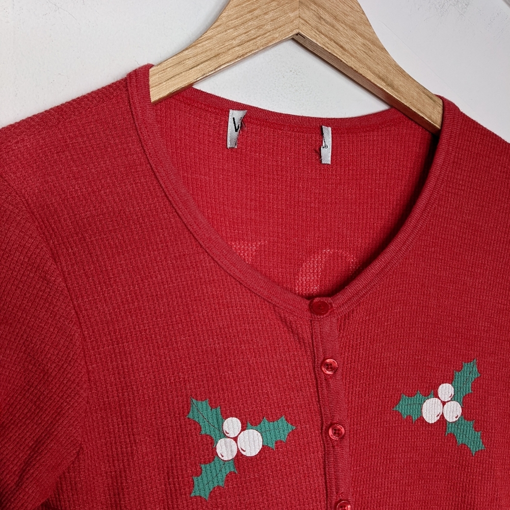 WILDFOX Christmas Holiday Pajama Thermal Onesie NEW Size M - Picture 6 of 9